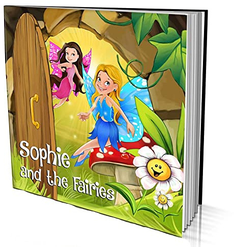 Personalised Story Book by Dinkleboo - The Fairies - for Girls Aged 0 to 8 Years Old - A Story of Your Daughter On Search for Fairies - Smooth, Matte Finish. Soft Cover