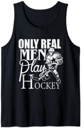 Hockeybekleidung Nur echte Männer spielen Hockey Tank Top