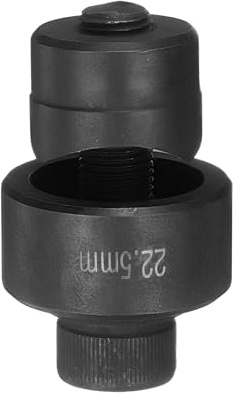 QUARKZMAN Punzone per Lamiera con Foro 22,5mm Kit Punzone Manuale Eliminazione Diretta Taglio Preciso Acciaio Cuscinetti per Lamiera per Piastra metallico Lavello Acciaio Inossidabile, Nero