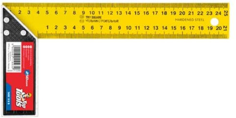 La zappa Escuadra de carpintero con hoja graduada de acero (25 cm)