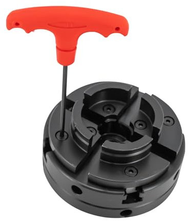 Mandrin de tour à bois,M18 x 2,5 mm Mandrin de tour 4 mâchoires φ100 mm Mandrin auto-centrant pour tour, Outil de tour Mandrin de tour à bois Outil à Centrage Automatique