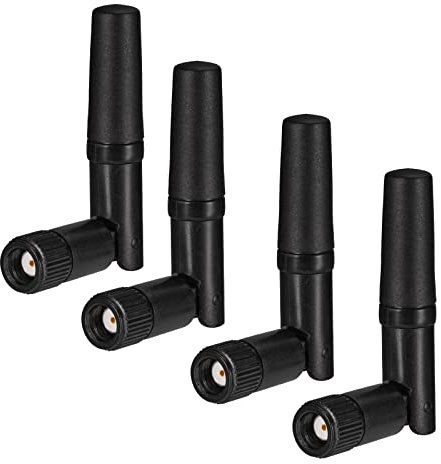 Eightwood Antena WiFi de Doble Banda de 2,4 GHz 5,8 GHz RP SMA 4 Unidades para PC de Escritorio PC PCIe Tarjeta FPV WLAN Router WLAN Tarjeta de Red etc.