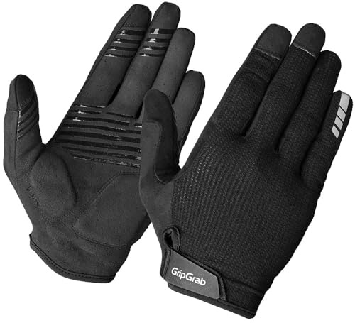 GripGrab EXPLR Gants de VTT Gants d'été pour vélo VTT Gravel Bike Gants de Cyclisme Doigts Longs rembourrés