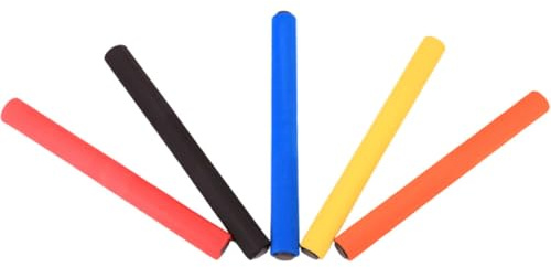 Mipcase 5 Piezas Palos de Antideslizantes para Atletismo, Bastones Flexibles y Resistentes, Superficie Lisa y Ligera, Diseño Ergonómico para, Adecuado para Carreras de Relevos al