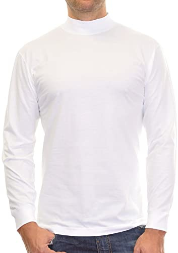 RAGMAN - T-shirt hommes - Col montant - À manches longues, M
