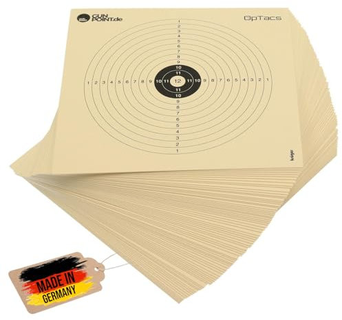 100 Stück Luftgewehrscheiben 14 x 14 cm/Zielscheibe Luftgewehr