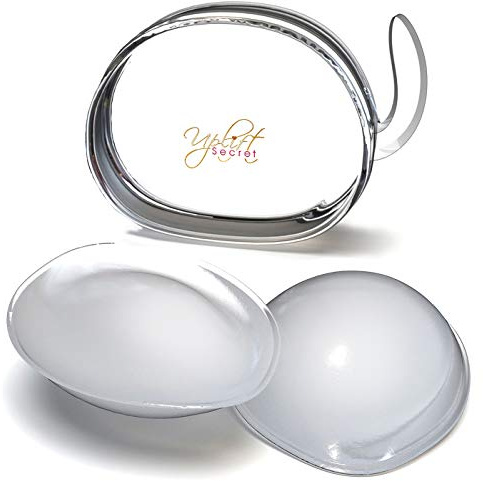 Uplift Secret Silicone Bra Inserts - Clear Gel Push Up Breast Pads - Bra Padding Bust Enhancer