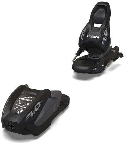 Marker – Fijaciones de esquí 7.0 85 mm Negro Antracita – Hombre – Talla única – Negro