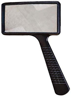 HUI JIN Lupe, rechteckig, 10-fache Vergrößerung, zum Lesen von Schmuck, Diamanten, Zeitungen, Büchern und Karten