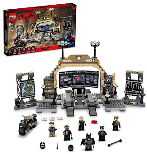 Lego 76183 DC Batman Bathöhle: Duell mit Riddler, Superhelden-Set mit Spielzeug-Motorrad für Kinder ab 8 Jahren, mit Figuren von Catwoman und Alfred