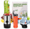 Kitchenproplus Mini Smoothie Maker mit 2 BPA-Frei 600ML Tritan To-Go-Flasche Blender Elektrischer Mixer 260W Reise-Entsafter Fresh Juice Mixer für Saft-Shakes und Smoothies, GJ203