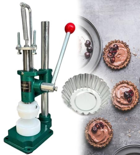 Prensa para tartas, máquina prensadora de tartas de huevo con 1 molde, herramienta manual para moldear y formar tartas de crema pastelera, máquina para moldear y formar tartas de crema pastelera(Siz