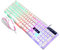Angoily Clavier Filaire Clavier mécanique Clavier de Jeu mécanique Clavier RVB Clavier de Jeu et Clavier Gamer USB Clavier Ergonomique pc Game Souris Gamer Clavier USB d'ordinateur Blanche