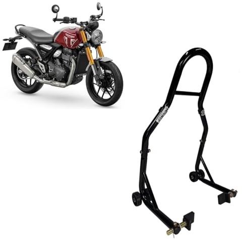 Cavalletto alzamoto alza moto compatibile con Triumph SPEED 400 per alzare sollevare la ruota gomma cerchio forcellone posteriore dietro retrotreno