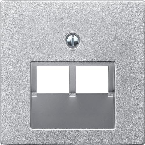 Merten 298060 Plaque centrale pour insert UAE, 2 voies, aluminium, système M