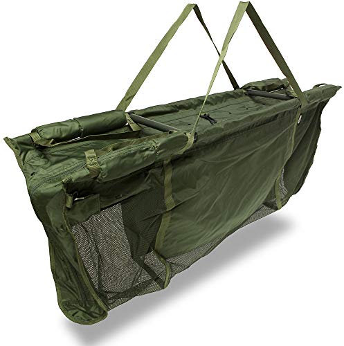 Deluxe Schwimmende Halterung und Wiegeschlinge zum Karpfenangeln, mit Tragetasche