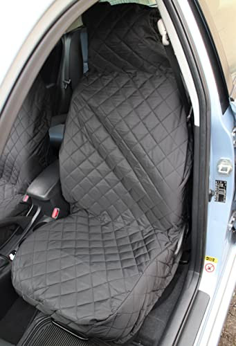 Carseatcover-UK Diamond Quilted Padded Universal Front Driver Car Seat Cover Protector - Single
