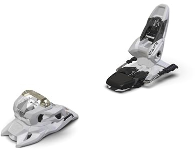 Marker Squire 11 Alpine Ski Bindings - Lightweight, Durable, Beginner/Intermediate, GripWalk Compatible - All-Mountain Skiing, White, 100mm