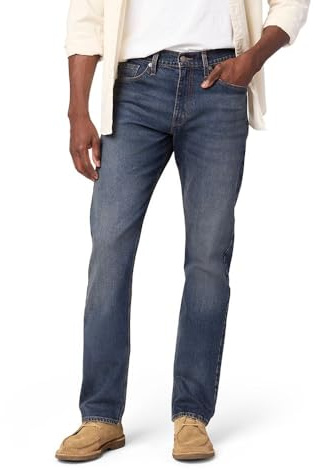 Levi Strauss Signature Gold Men's Slim Straight Jeans (Available in Big & Tall), (New) Vision, 34Wx29L