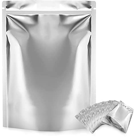 30 sacchetti in mylar da 1 gallone – 9,4 Mil Mylar Food Storge Bags – 35,6 x 25,4 cm stand-up richiudibile Mylar sacchetti con chiusura lampo per conservare alimenti a lungo termine