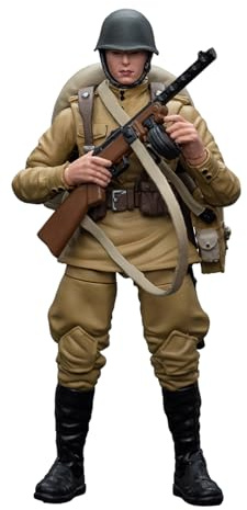 GWTCTOY Joytoy 1:18 Soldaten-Actionfiguren, sowjetische Infanterie aus dem 2. Weltkrieg, sammelbares Militärmodellspielzeug, Anime-Modell, 10 cm große Modelle Actionfiguren-Bausätze