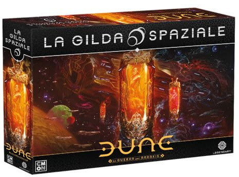 Asmodee Dune: Der Krieg für Arrakis – Die WeltraumGilde, Erweiterung des Brettspiels, 14+ Jahre, 1-4 Spieler, italienische Ausgabe
