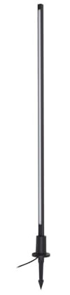 Lindby LED utomhu Neano (modern) i svart av aluminium (1 flamma), väglampa pollerlampa, väglampa, sockellampa