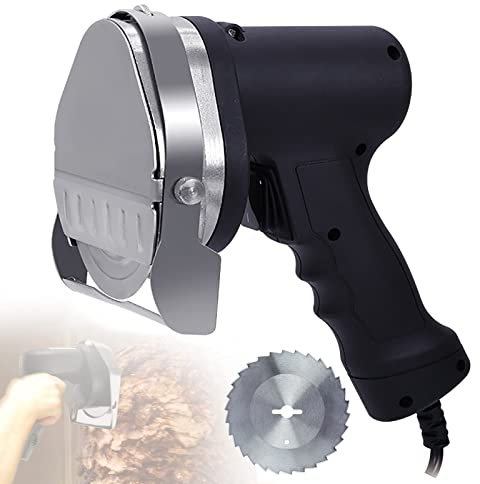 Rebanadora De Kebab, Cuchillo De Barbacoa EléCtrico De 3000 RPM, Ajuste De Espesor De 0-8mm, Con Hoja Redonda/Dentada De 100mm, Rebanadora Comercial De Carne Gyro A La Parrilla