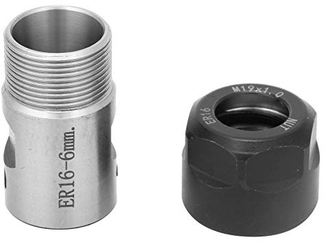 Eminchu C20 ER16 40L Spännhylsa Block, Premium High Strength ER16 Spännhylsa Chuck Hållare, Spindelmotoraxel Spännverktyg med Linjär Spiralgänga, Idealisk för Svarvar, Borrning, Fräsning och