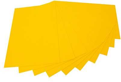 folia 520414 - Bastelfilz, mit feiner Wollqualität, 10 Blatt, 150 g/qm, 20 x 30 cm, bananengelb, klebefleckenfreie Verarbeitung - ideal für vielfältige Bastelarbeiten