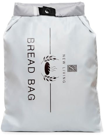 New Living – Sac à pain pour la conservation et la congélation, en polyester recyclé sans BPA, 40 x 27 cm