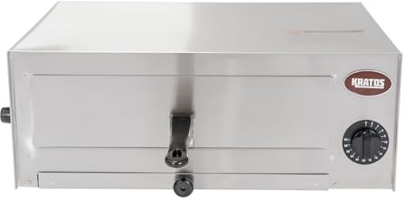 Kratos Commercial Countertop Pizza Oven | Stainless Steel Electric Pizza/Snack Oven with Timer | Fits 12 Pizzas, 120V, 1450 Watts | For Commercial and Home Use (29M-004)