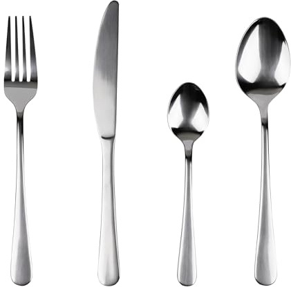 San Ignacio Set 24pc cuberteria acero inox reciclado brillo natur