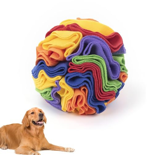 KINGGOO Schnüffelball für Hunde, Intelligenzspielzeug, Interaktives Spielzeug für Langeweile, für Kleine und Mittelgroße Hunde, Langsames Füttern, 20cm