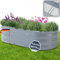 DELUKE® Hochbeet für Garten Sophie - Verzinkter Stahl Wetterfest | Hochbeet Metall Hochbeet-Kit Bausatz Pflanzenbeet Blumenbeet Gartenbeet Kräuterbeet für Garten Gemüsebeet | Anthrazit, 90x50x25cm