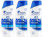 Head & Shoulders Total Care 2-in-1 Men's Anti-Dandruff Shampoo & Conditioner, 72h Protection, 249ml, Pack of 3