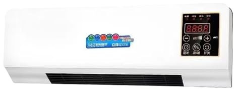 Aire acondicionado de pared 2025, 2 en 1, sin conductos, con función de calefacción, calefactor eléctrico silencioso y de bajo consumo, ideal para dormitorios (Sin enfriamiento)