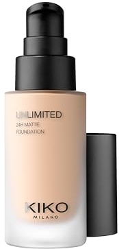 KIKO Milano Unlimited 24H Matte Foundation 2.5 WG, Long-Lasting Matt Liquid Foundation With Up To 24-Hour Hold