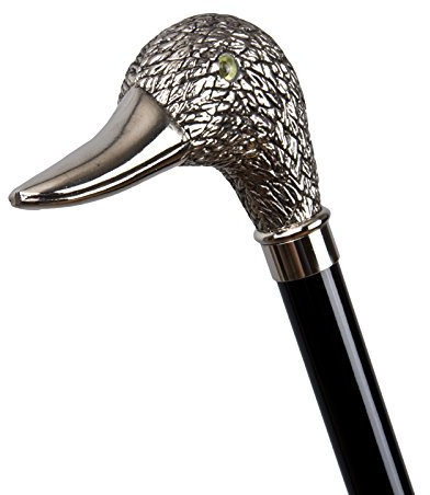 Gehstock aus Holz - Flanierstock Ente