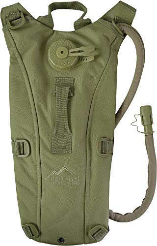 Trinkrucksack 2,5 Liter Trinkblase Wasserrucksack Laufrucksack mit TPU-Beutel und Brustgurt für Fahrrad Fahren Laufen Wandern Running Outdoor-Rucksack Farbe Oliv