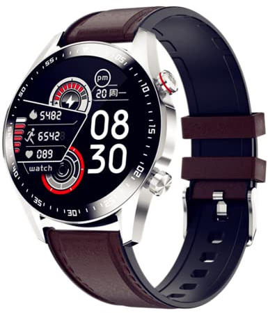 Smart klocka puls sömnövervakning, Bluetooth-samtal, 8 träningslägen, full pekskärm vattentät män smartwatch lämplig för Android Ios sport fitnessarmband