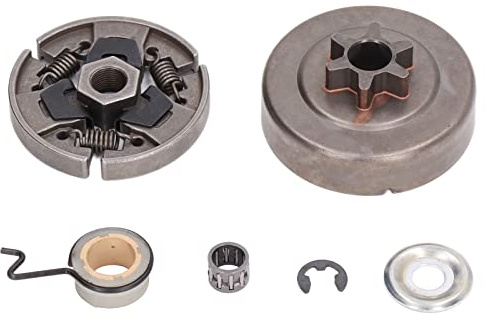 Ersättningssats för Koppling 3/8LP Pitch Spur Kedjehjul 3/8LP Pitch Spur Kedjehjul Kopplingsskydd Skivkopplingssats Kompatibel med 017 018 021 023 025 MS170 MS180 Motorsåg