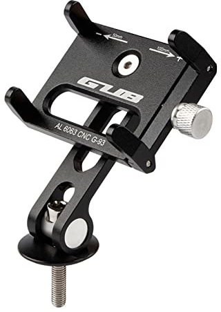 CalmGeek Soporte Universal para Teléfono Móvil de Bicicleta y Moto - Ajustable 3,7-7,2 Pulgadas, Aluminio, para Mountain Bike