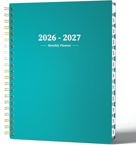 Ymumuda 2026 Planner-2 Year Monthly Planner 2026-2027, JAN.2026 - DEC.2027, 8.5 x 11, 26-27 Monthly Calendar,Large Planner with Spiral Bound, 24 Months Perfect for School Office Schedule