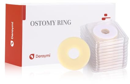 DERAYMI 10 pièces Anneau de barrière de stomie, anneau de barrière cutanée sans épines pour un scellement sûr des poches de colostomie (2mm)