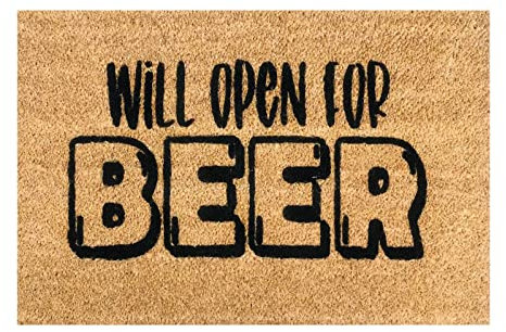 ColleeLin Teppich Wohnzimmer Schwarz Rot Fußmatte Türmatte Willkommen Freunde Fußmatte Lustige Fußmatte Neues Fußmatte Flickenteppich Läufer Blau (Khaki, One Size)