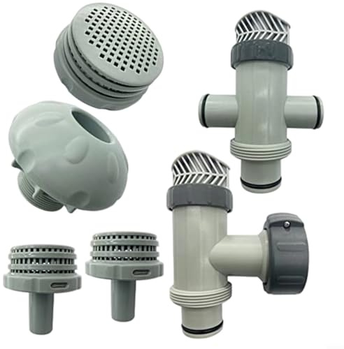 Kit di montaggio del filtro della valvola dello stantuffo diviso per piscina fuori terra con ugello di ingresso griglia filtro di uscita per sistema di filtrazione da 1500-4000 GPH pompe filtro sabbia