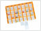 Arzneikassette Pillendose 7-Tage, 1 Woche, Orange - Pillenbox Tablettenbox