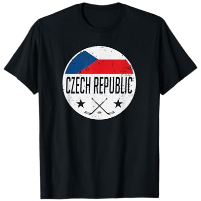 Czech Republic Ice Hockey Flag Jersey Supporter Fan Gift T-Shirt