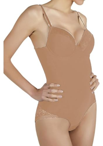 YSABEL MORA Body Reductor con Efecto Adelgazante y Ajuste Ergonómico, Define Curvas y Vientre Plano, Controla Abdomen y Realza Glúteos, Tela Suave y Tirantes Ajustables.